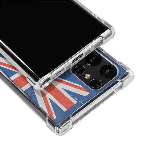 New Zealand Flag Distressed Galaxy S22 Ultra Clear Case